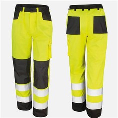 Hi Vis Construction atstarojošās drošības bikses